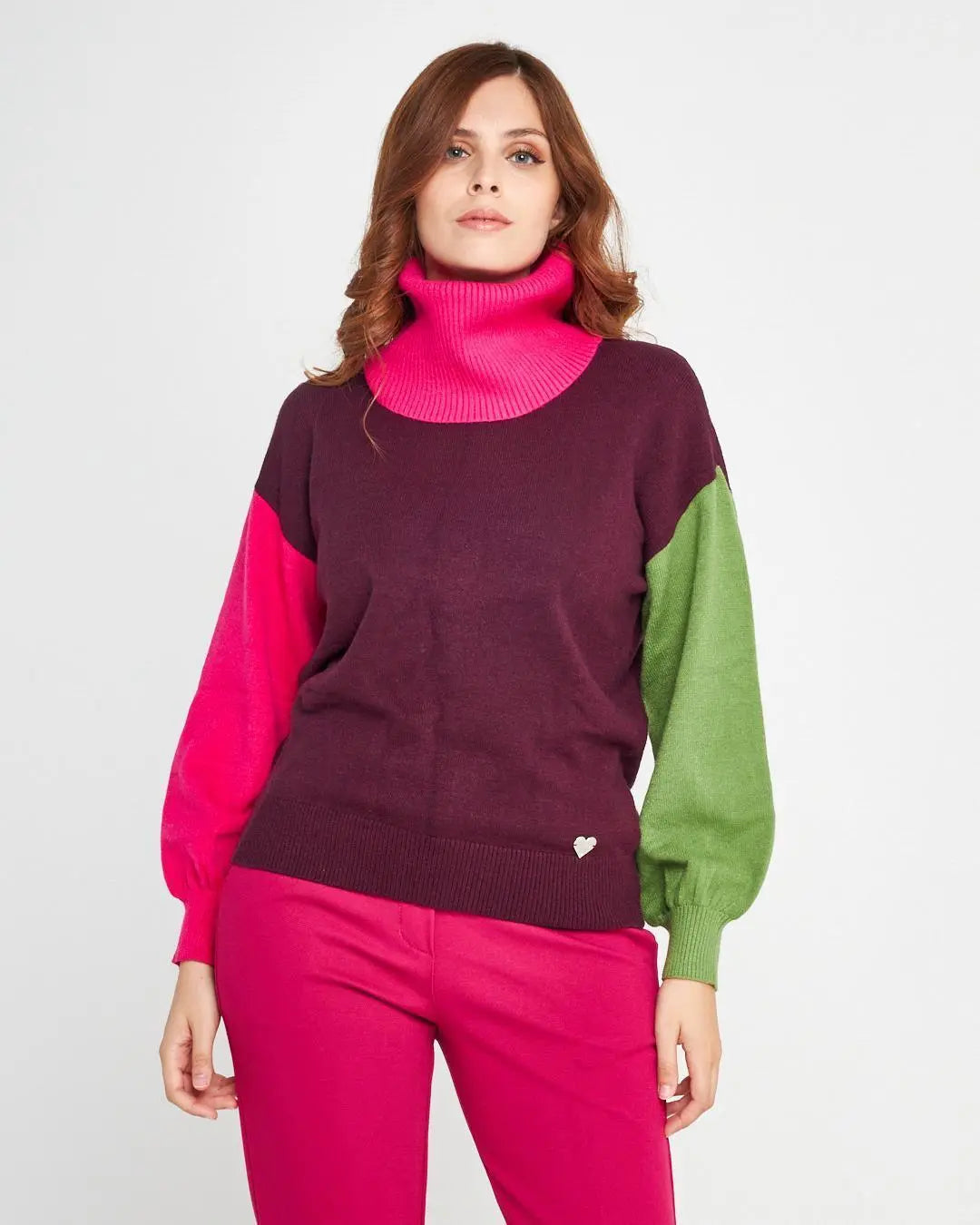 Maglia dolcevita PRUGNA DORABELLA