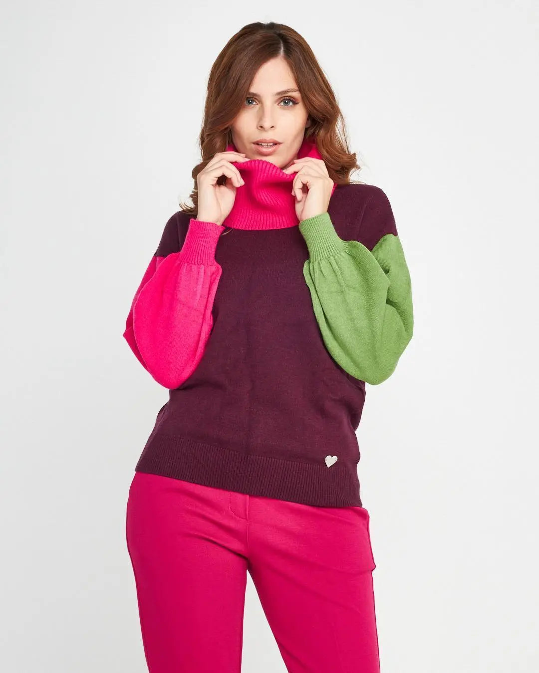 Maglia dolcevita PRUGNA DORABELLA