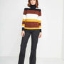 Maglia dolcevita a righe MULTICOLOR DORABELLA XL