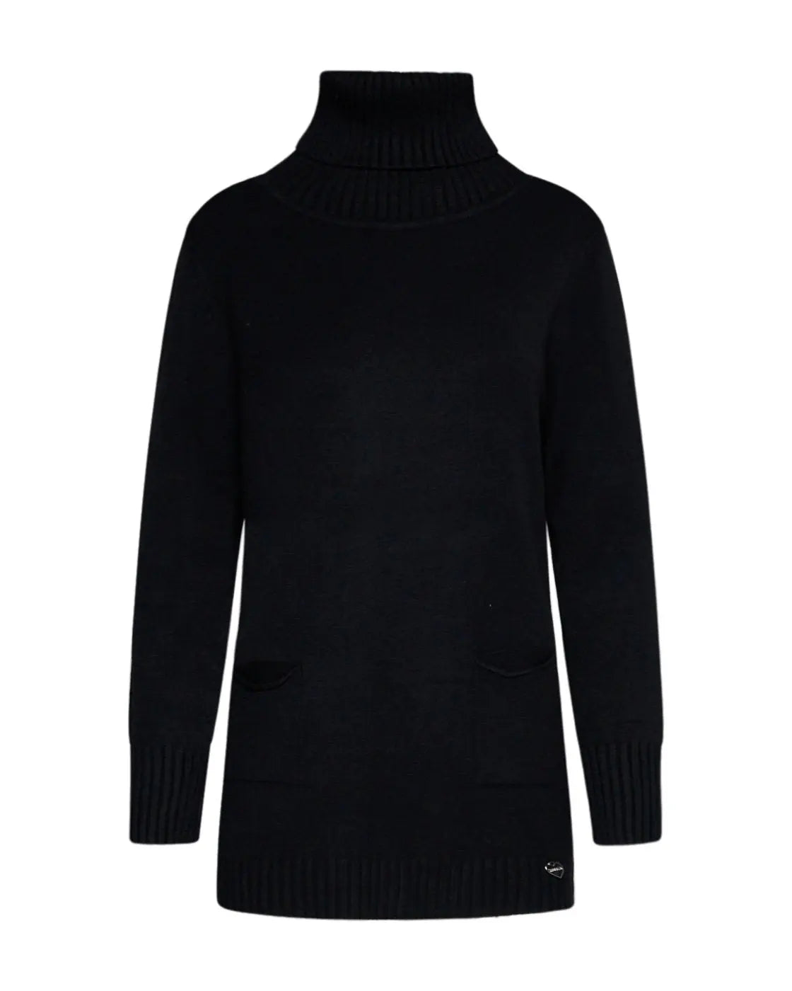 Maglia dolcevita con tasche NERO DORABELLA