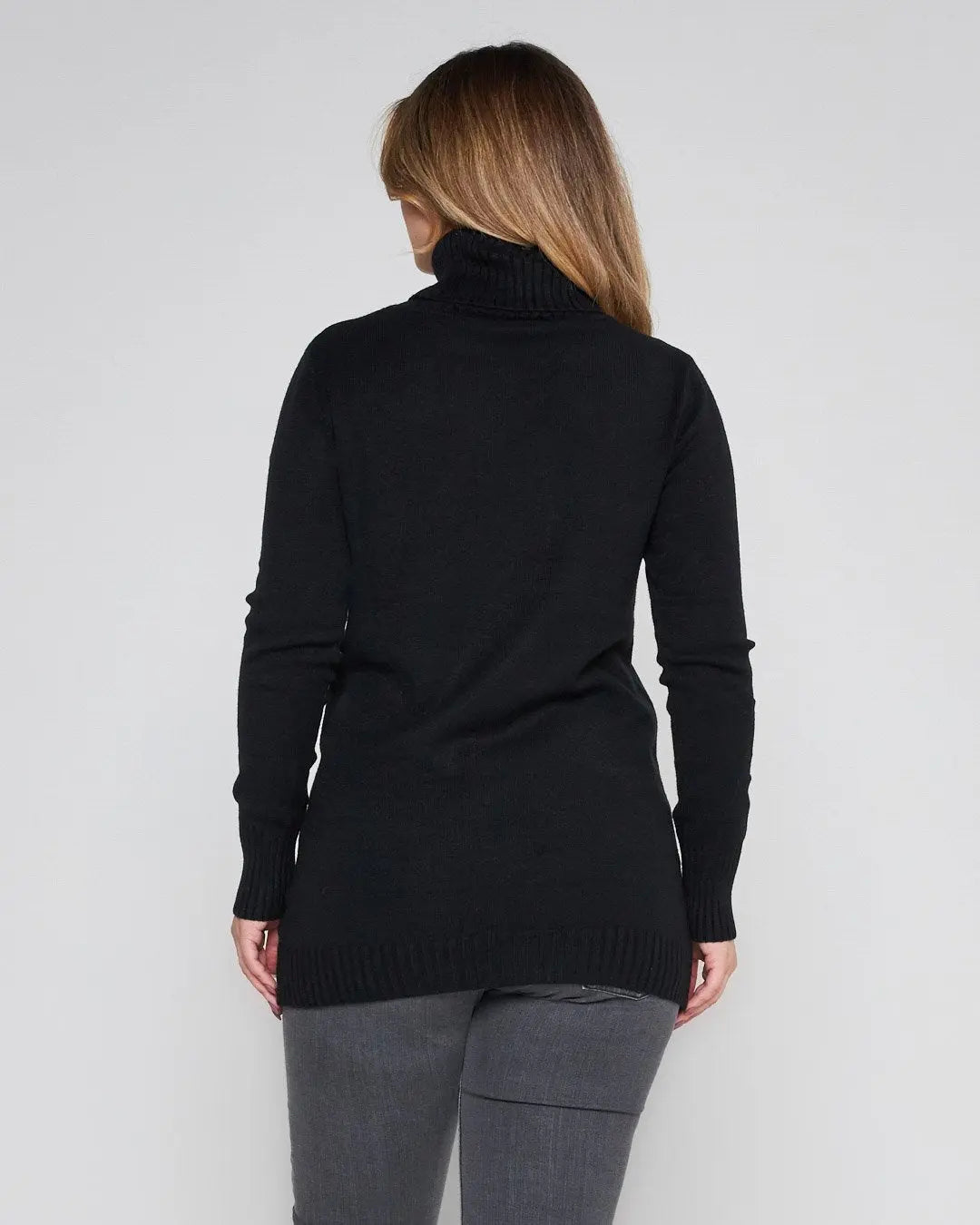 Maglia dolcevita con tasche NERO DORABELLA