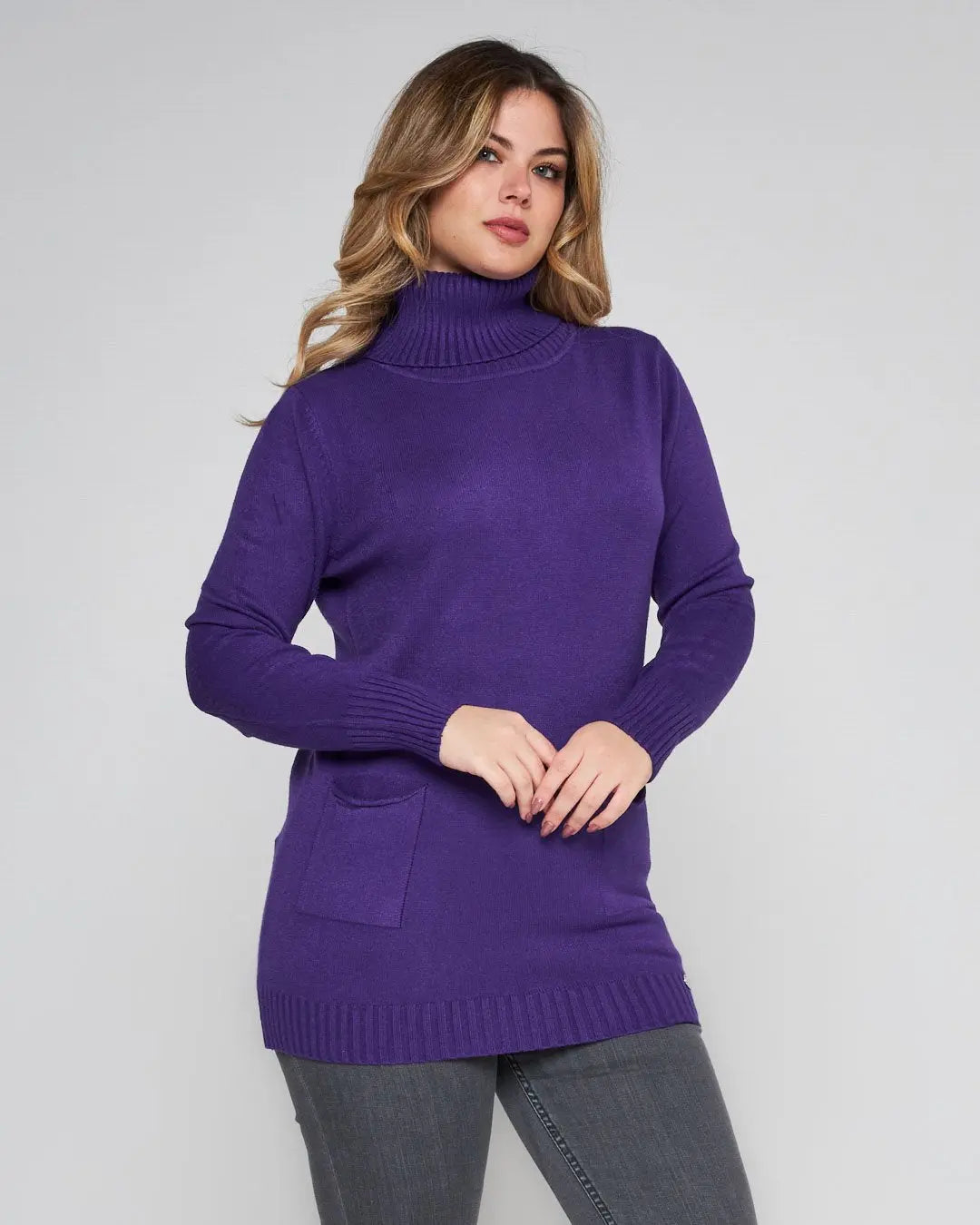 Maglia dolcevita con tasche VIOLA DORABELLA