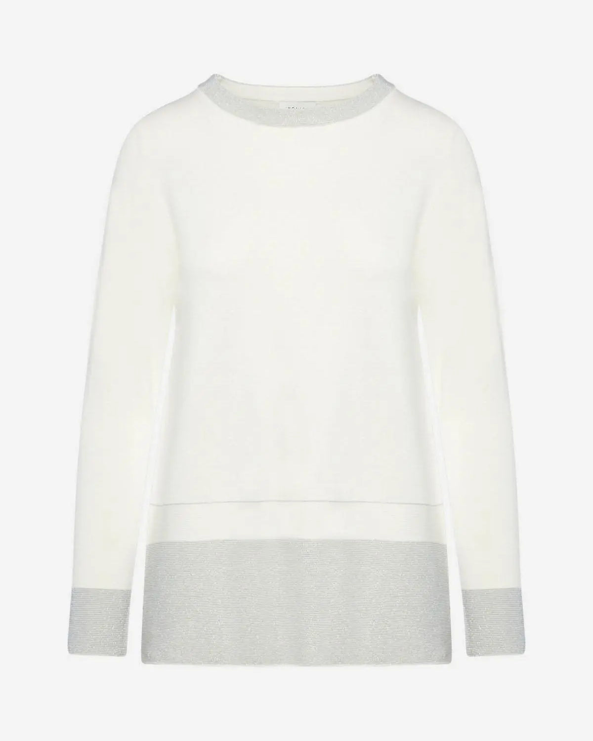 Maglia doppia colorazione in lurex PANNA IRONICA