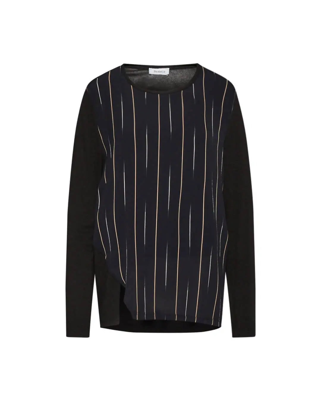 Maglia doppio tessuto NERO-SABBIA DORABELLA XXL