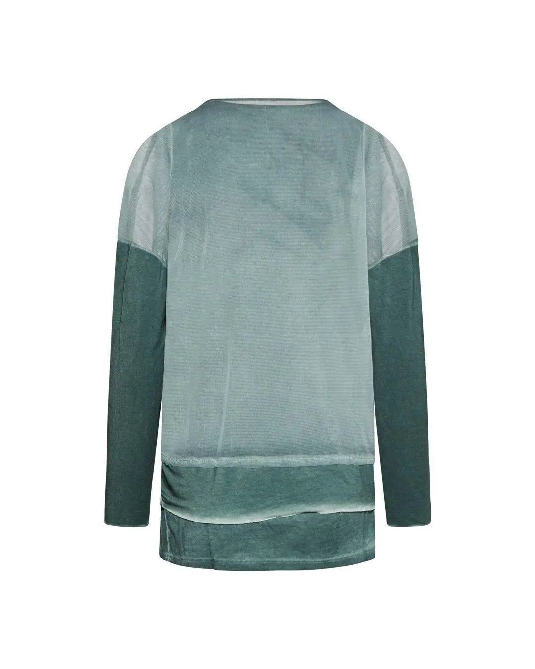 Maglia effetto vernice VERDE IRONICA