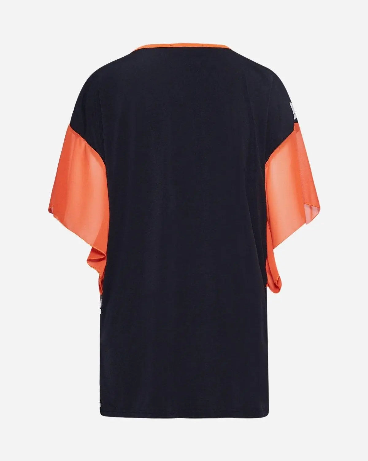 Maglia fantasia NERO-ARANCIO DORABELLA