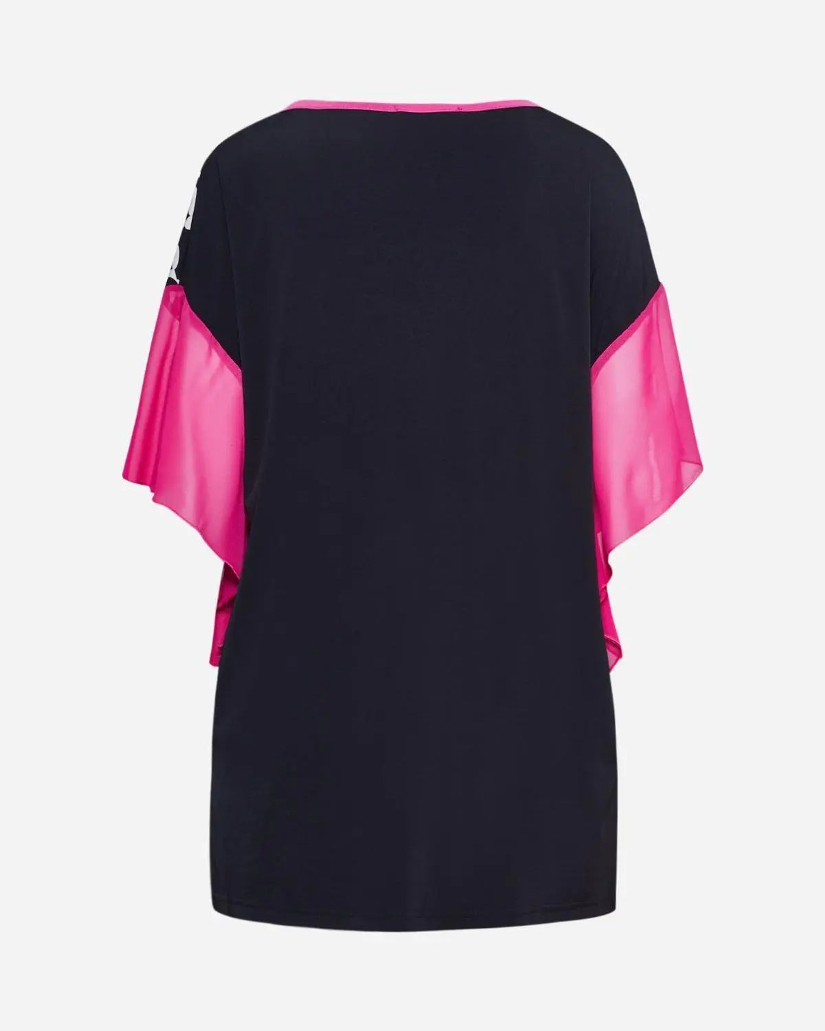 Maglia fantasia NERO-FUXIA DORABELLA