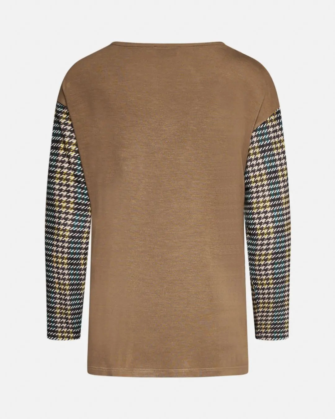 Maglia fantasia VERDE-CUOIO DORABELLA