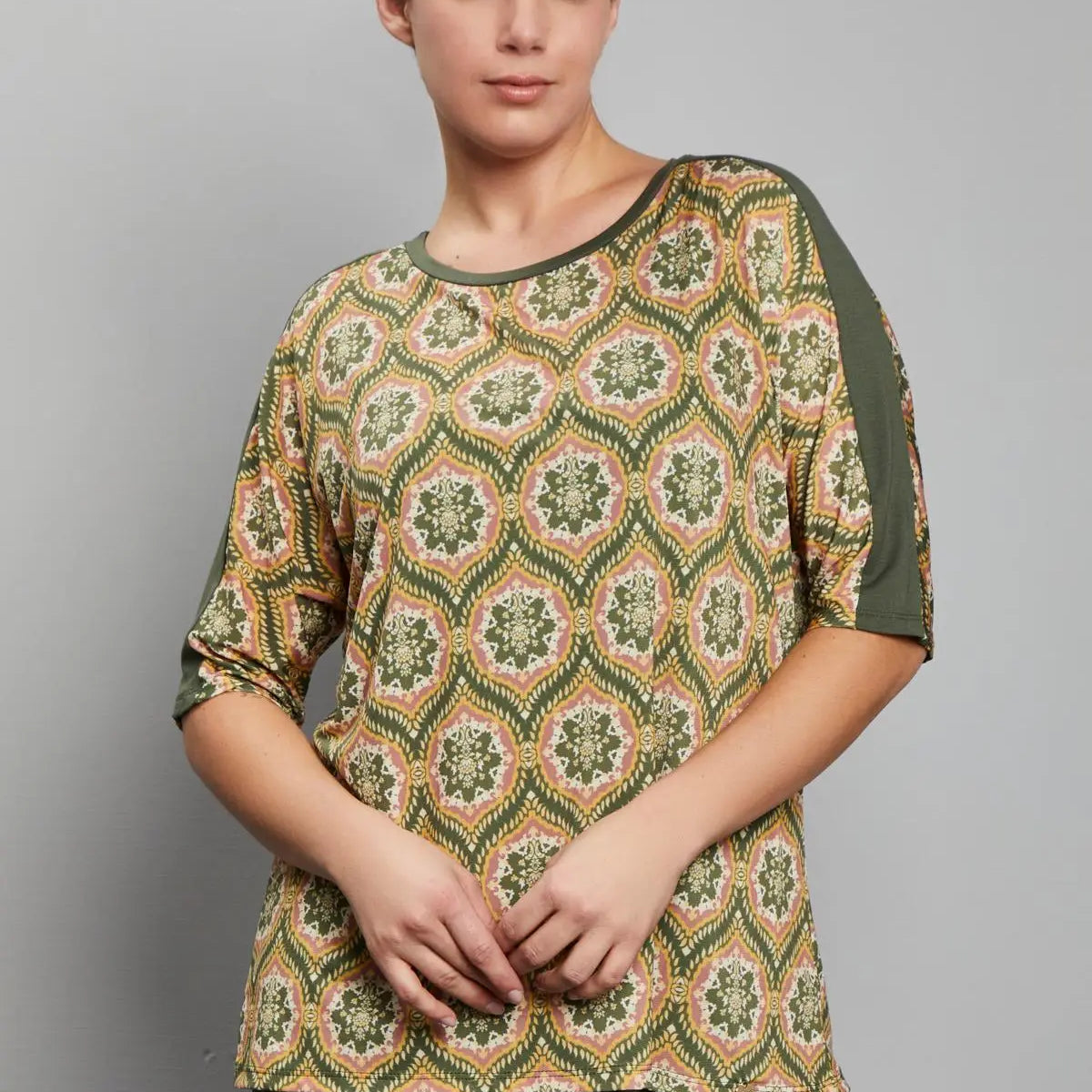 Maglia fantasia VERDE MILITARE DORABELLA PIU' 55