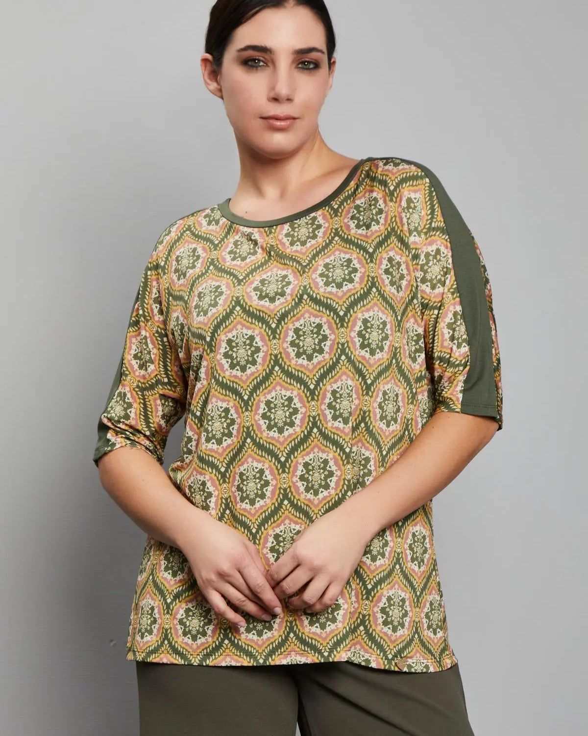 Maglia fantasia VERDE MILITARE DORABELLA PIU' 55