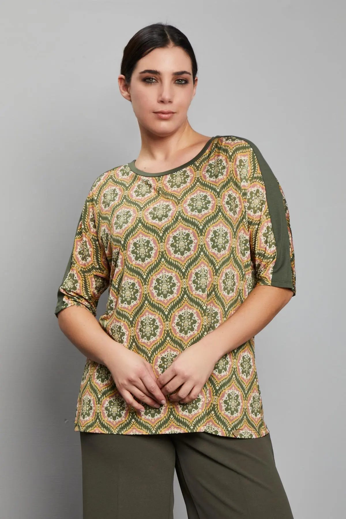 Maglia fantasia VERDE MILITARE DORABELLA PIU' 55