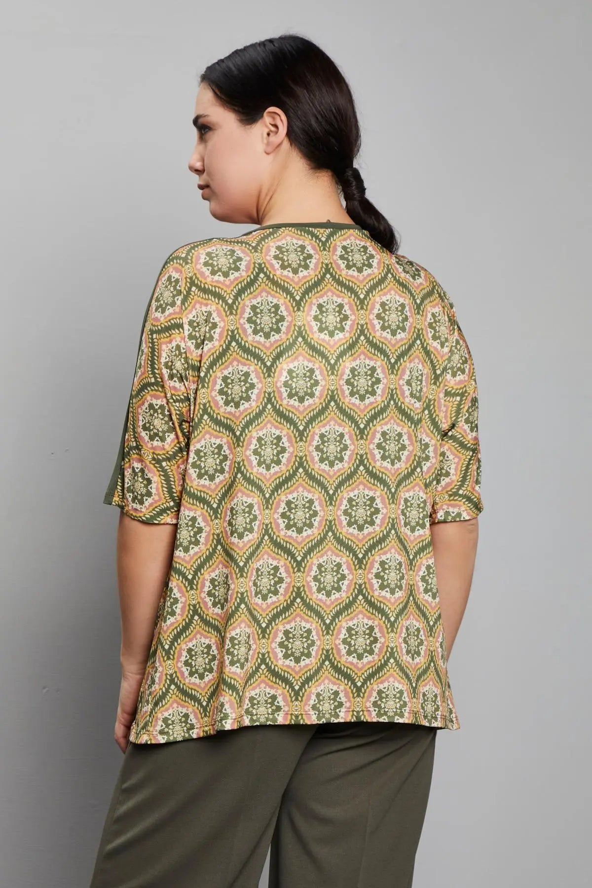 Maglia fantasia VERDE MILITARE DORABELLA PIU'