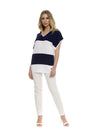 Maglia fantasia a righe BIANCO DORABELLA