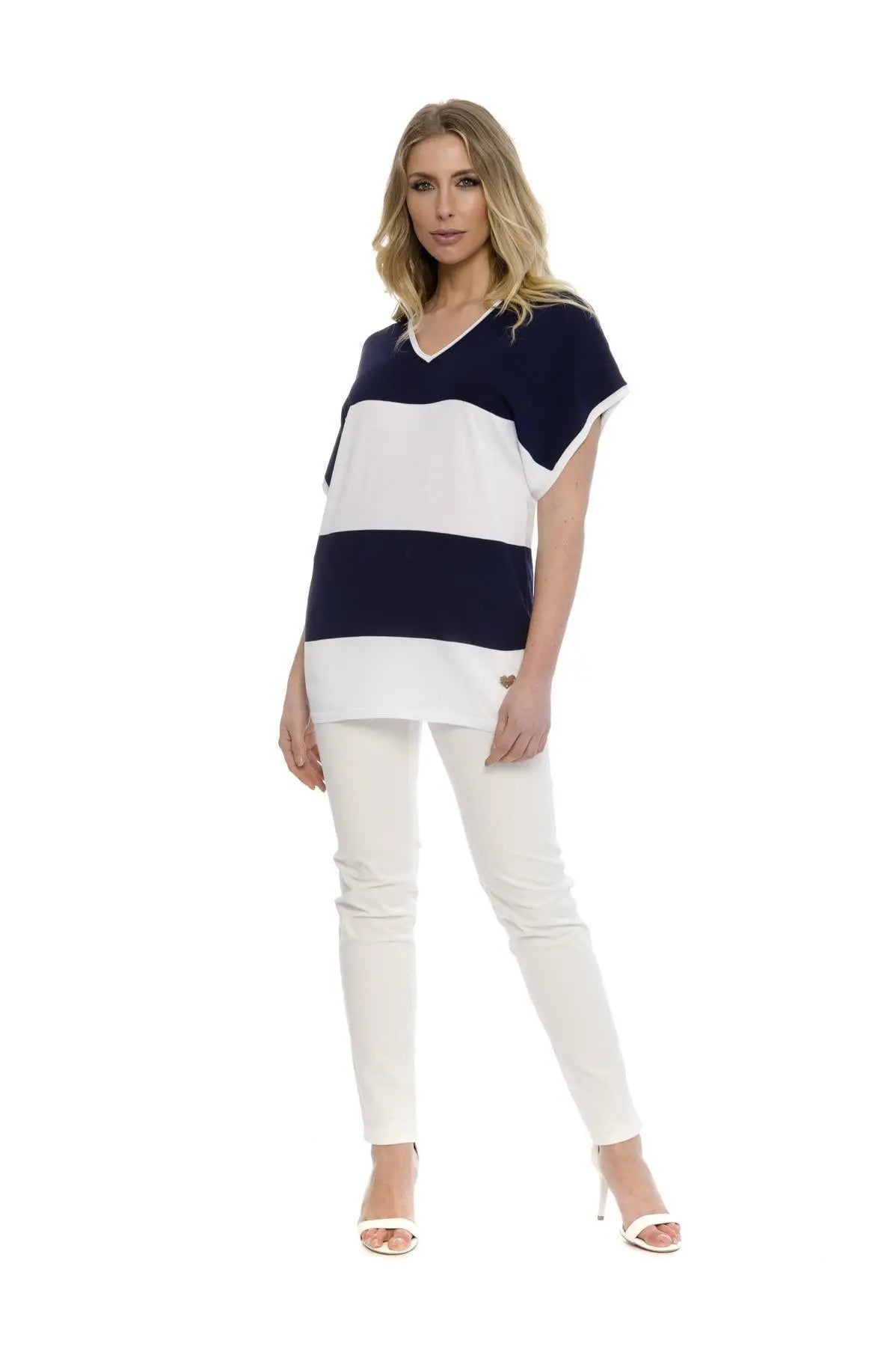 Maglia fantasia a righe BIANCO DORABELLA