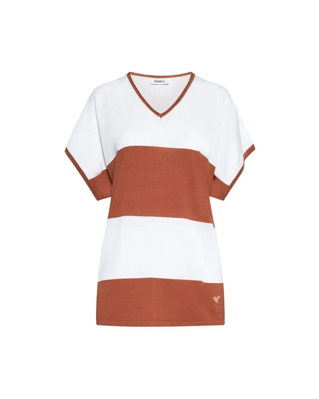 Maglia fantasia a righe BRUCIATO DORABELLA XL