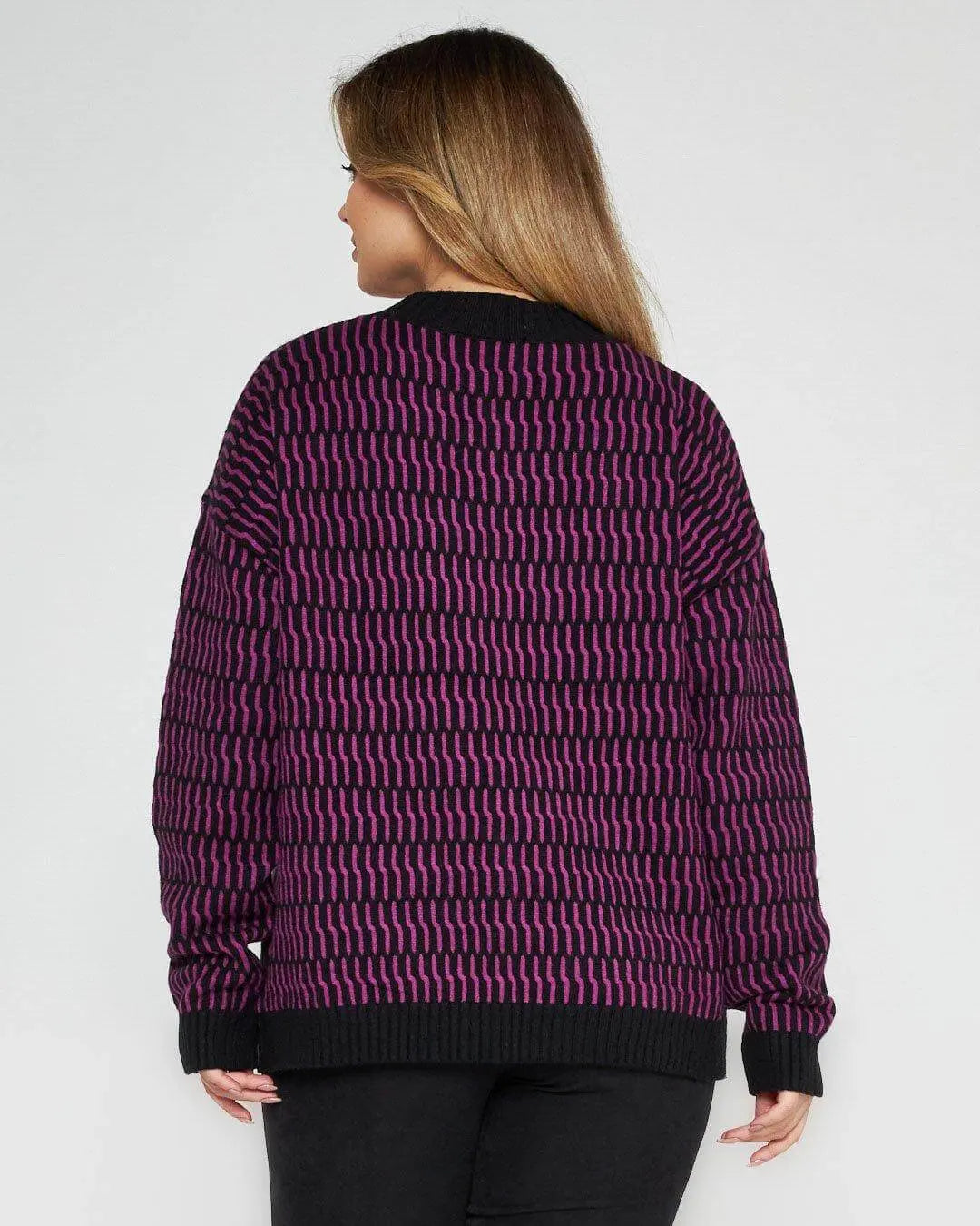 Maglia fantasia all over CICLAMINO DORABELLA