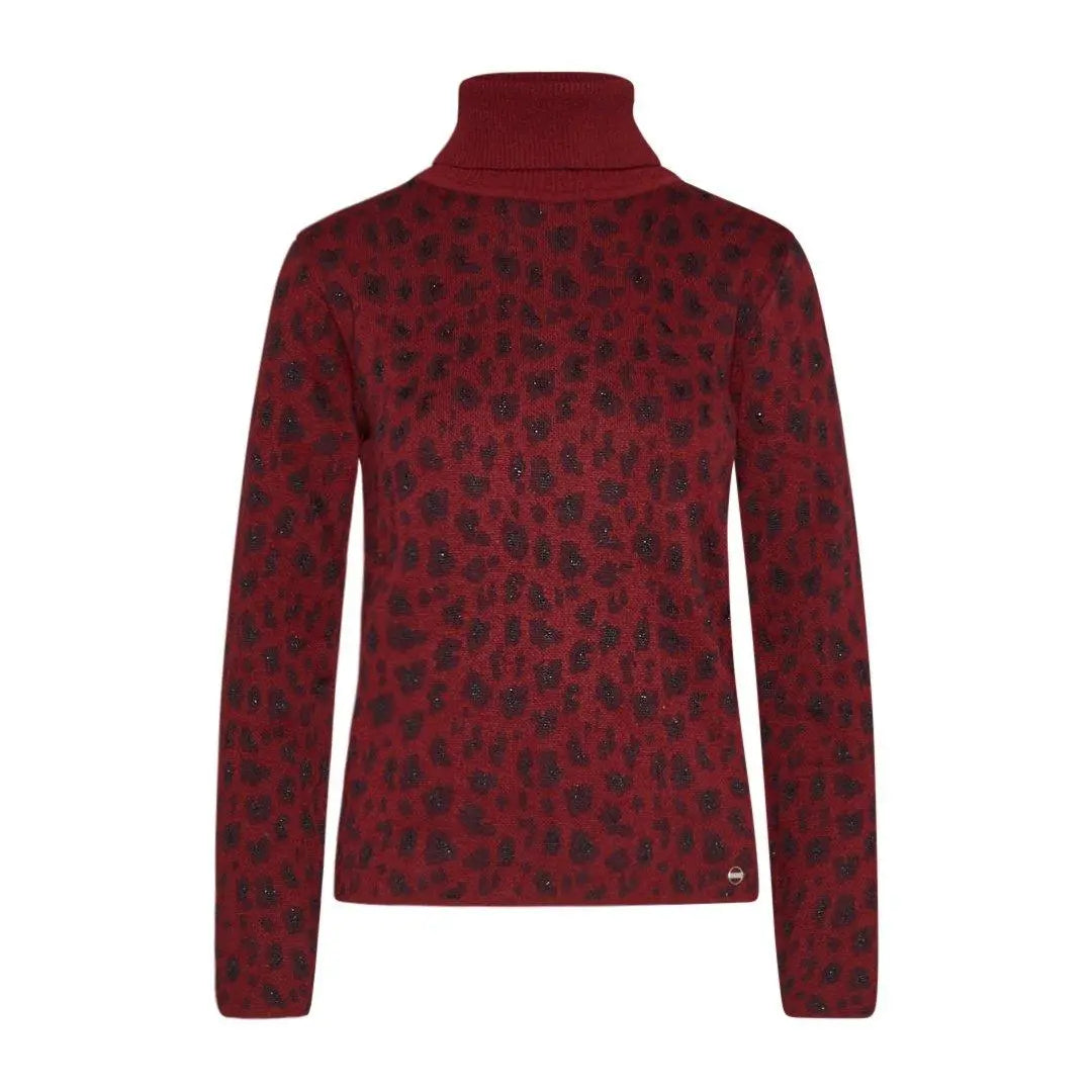 Maglia fantasia animalier BLU-ROSSO IRONICA XXL