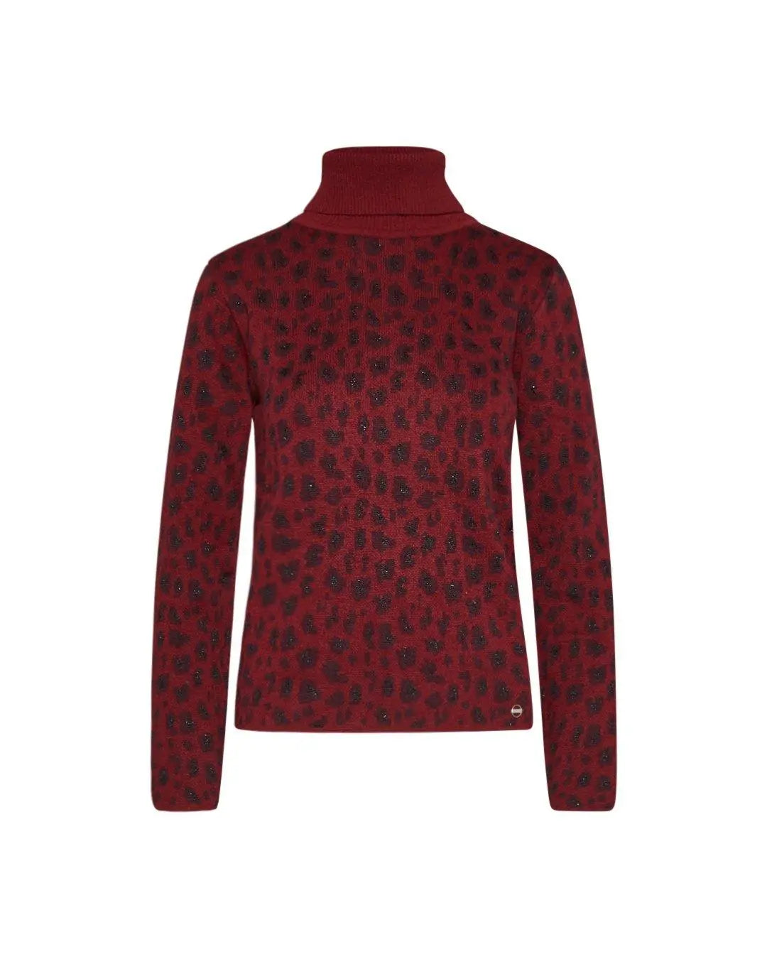 Maglia fantasia animalier BLU-ROSSO IRONICA XXL