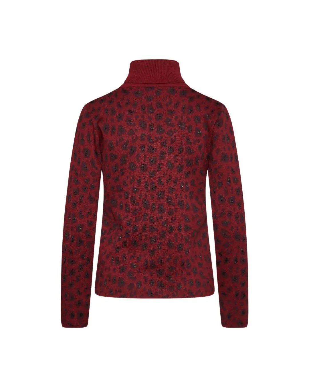 Maglia fantasia animalier BLU-ROSSO IRONICA