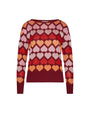 Maglia fantasia cuori BORDEAUX IRONICA 3