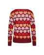 Maglia fantasia cuori BORDEAUX IRONICA