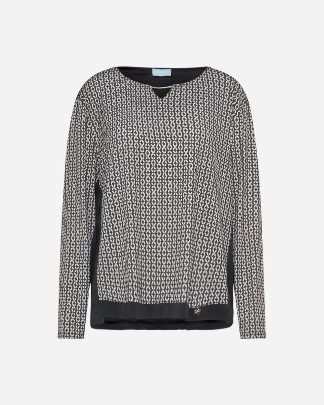 Maglia fantasia gioiello NERO-BEIGE DORABELLA PIU'