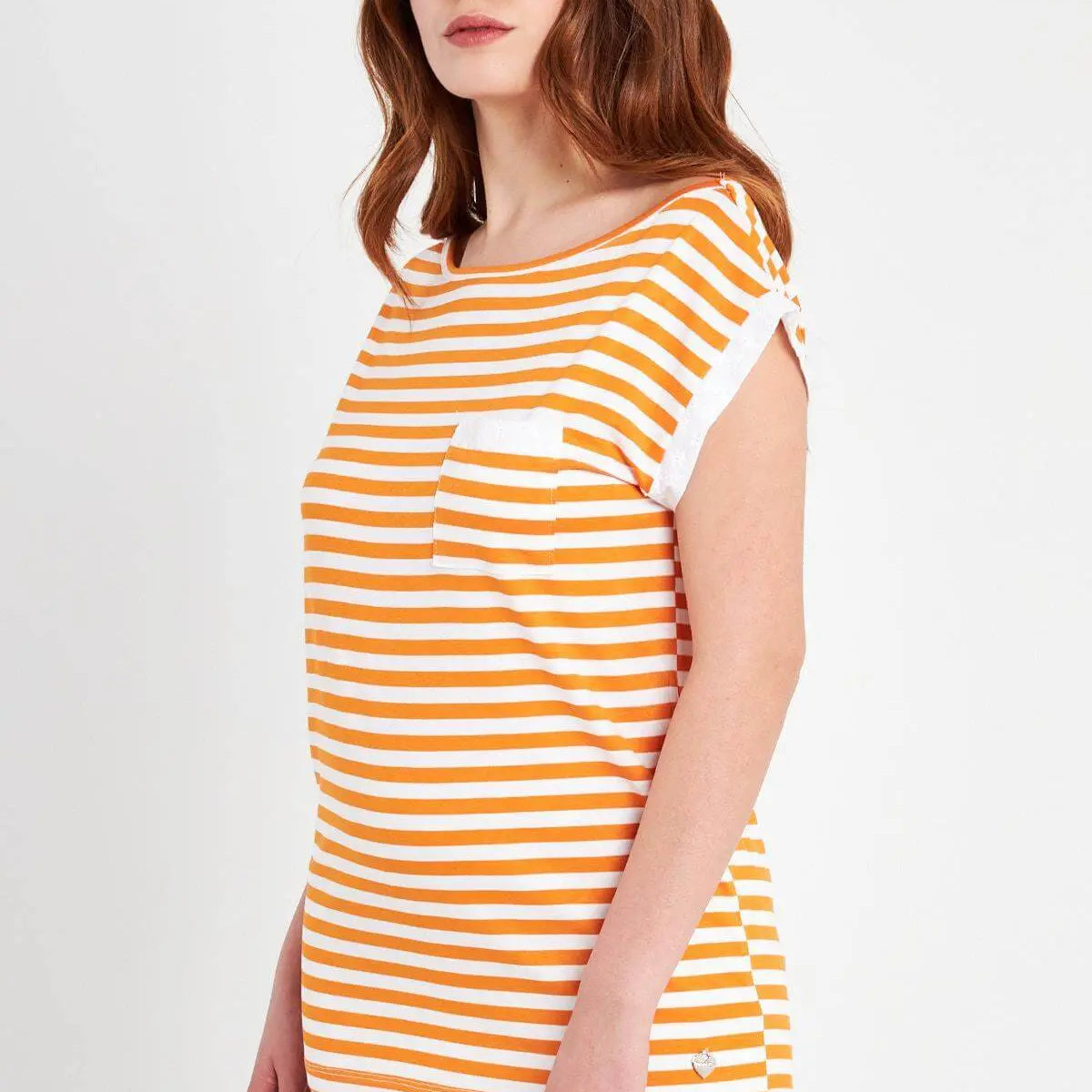 Maglia fantasia righe ARANCIO DORABELLA XXL