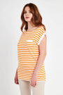Maglia fantasia righe ARANCIO DORABELLA XXL