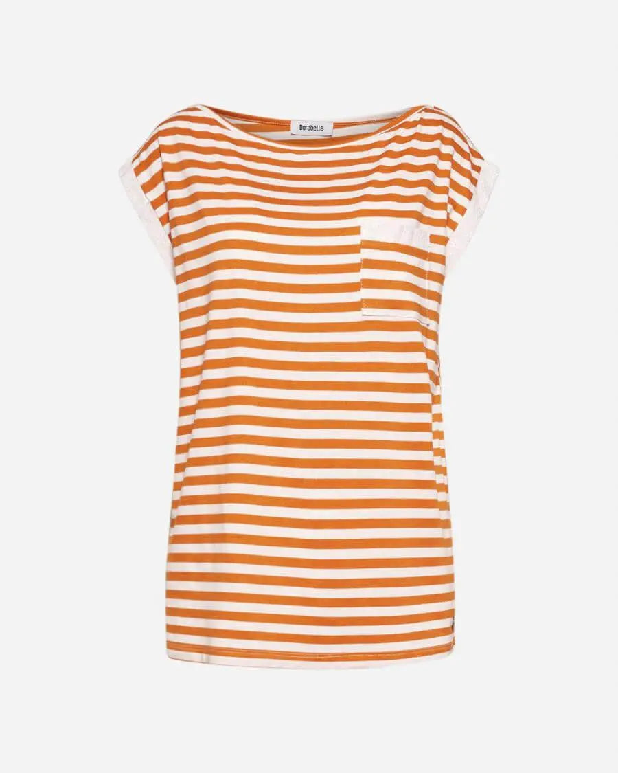 Maglia fantasia righe ARANCIO DORABELLA