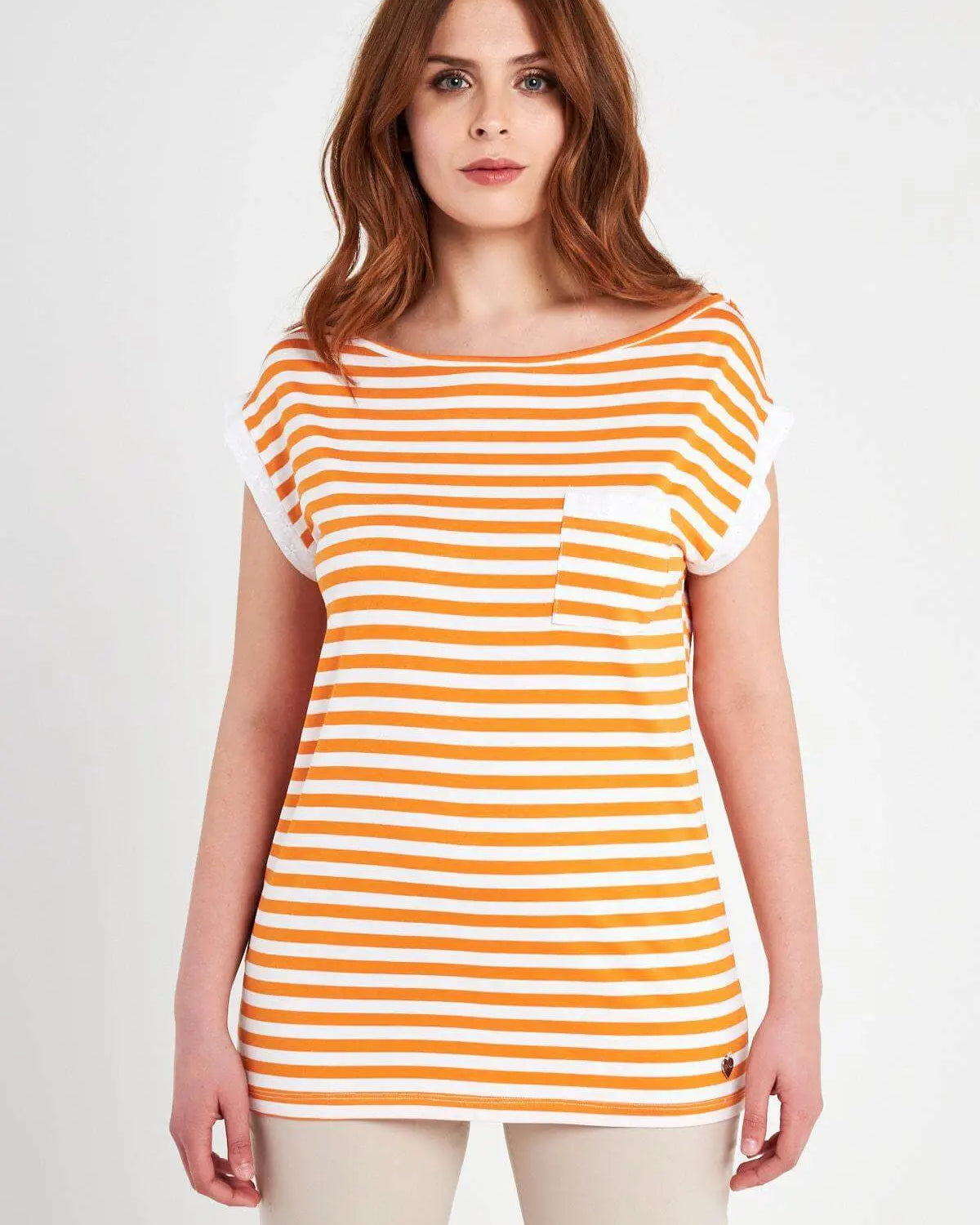 Maglia fantasia righe ARANCIO DORABELLA