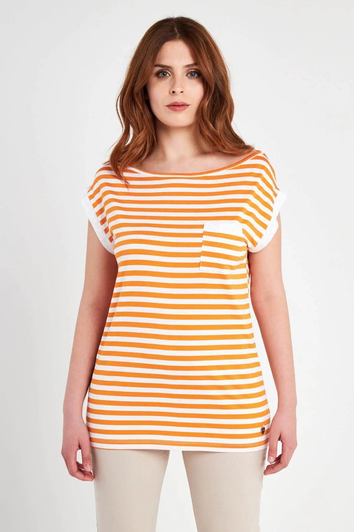 Maglia fantasia righe ARANCIO DORABELLA
