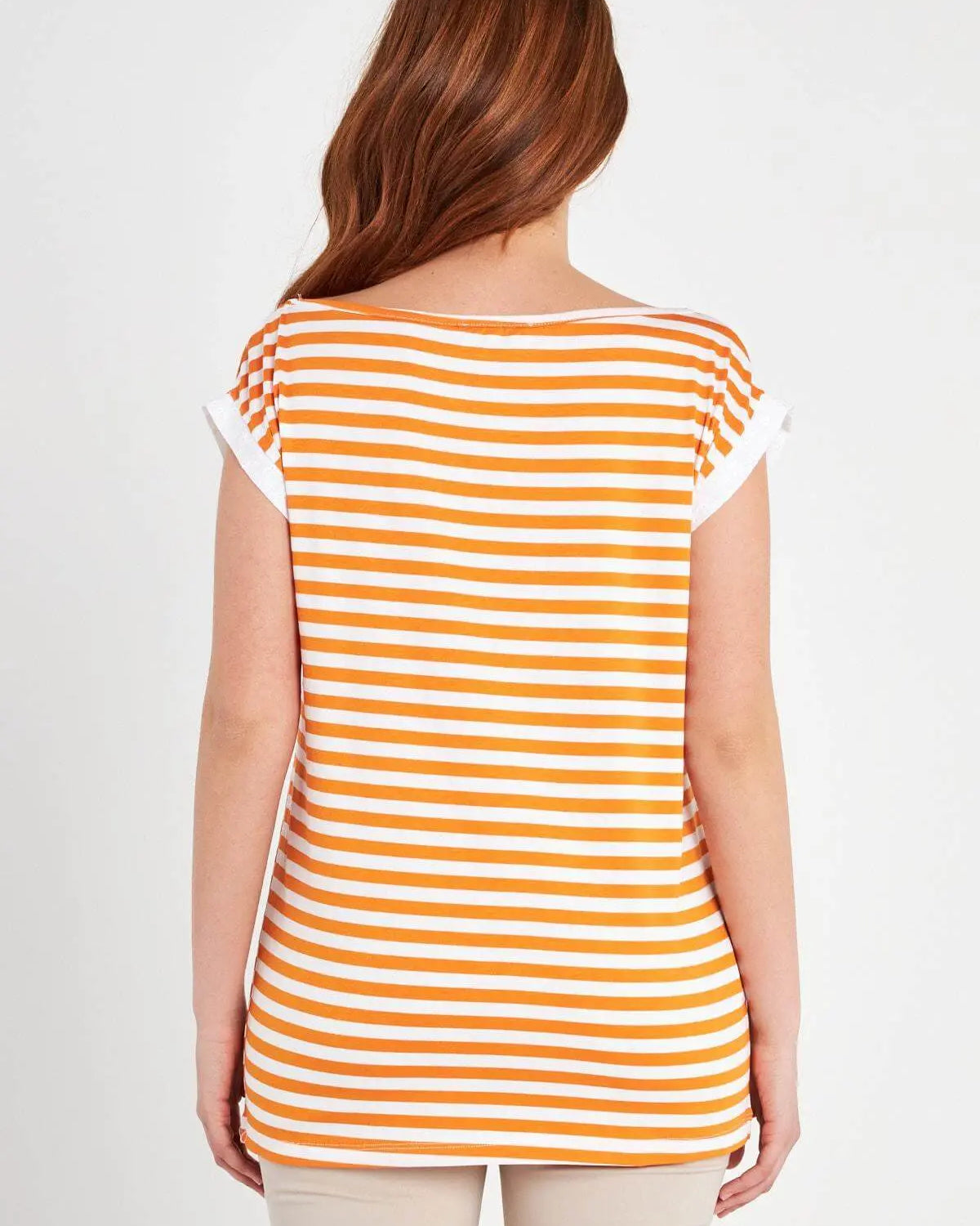 Maglia fantasia righe ARANCIO DORABELLA