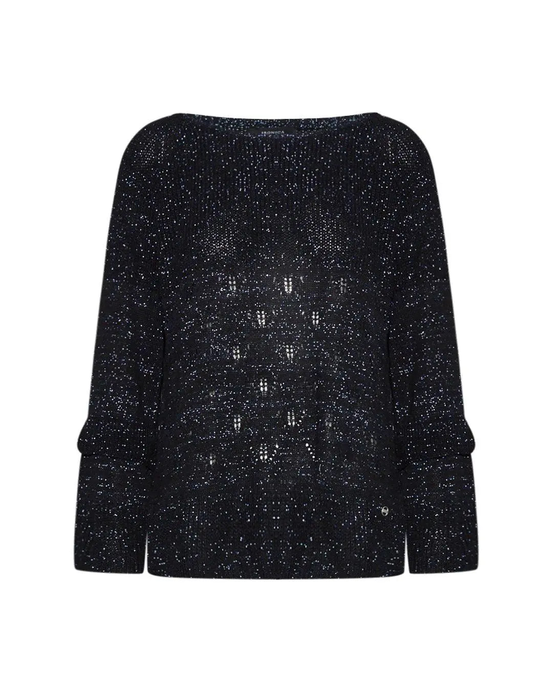 Maglia filo lurex BLU IRONICA