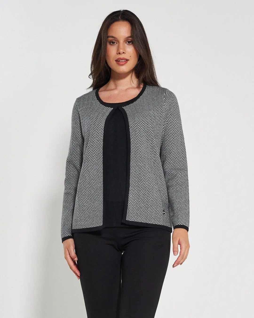 Maglia finto twin set BLACK DORABELLA