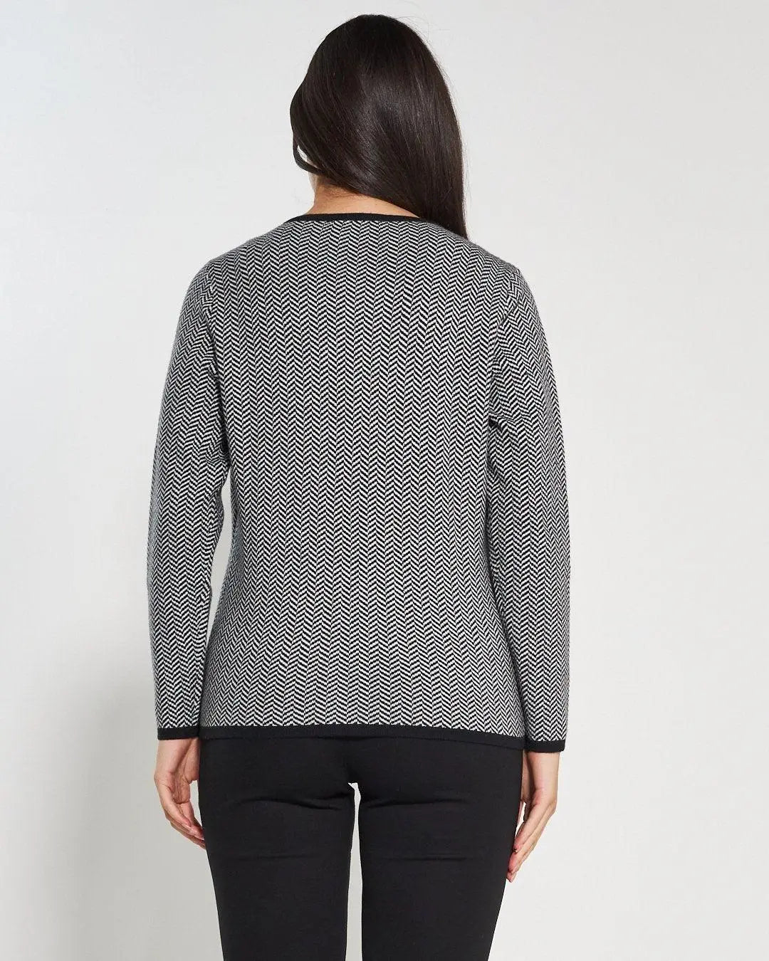 Maglia finto twin set BLACK DORABELLA