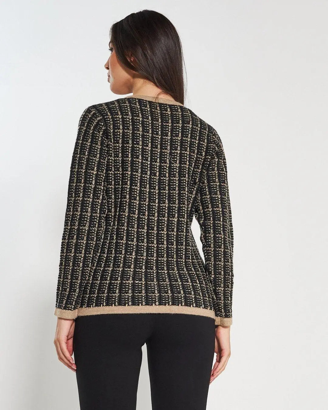 Maglia finto twin set BLACK DORABELLA