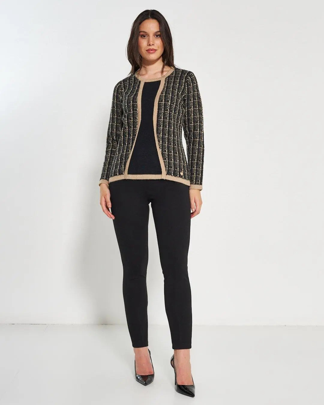 Maglia finto twin set BLACK DORABELLA