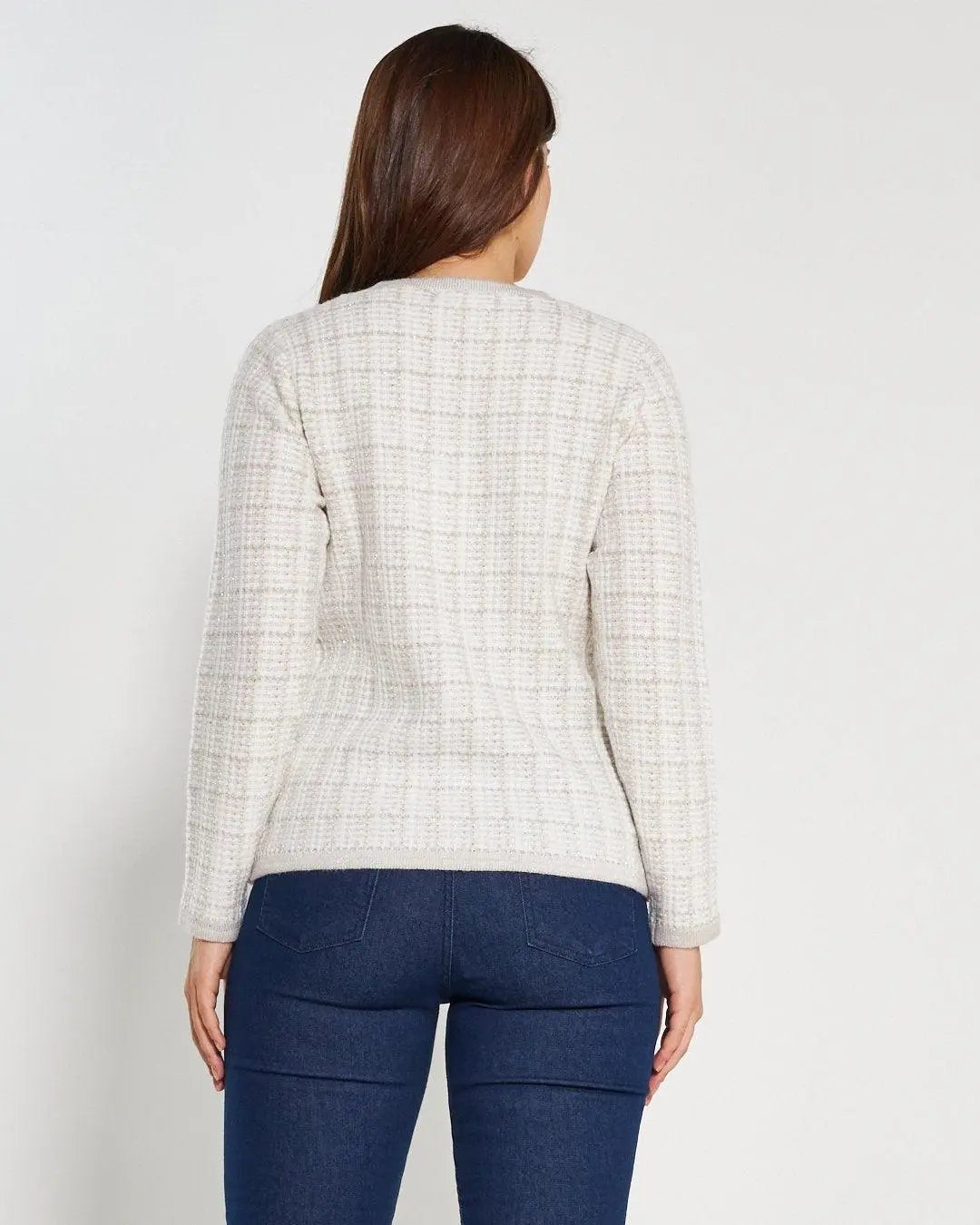 Maglia finto twin set OFF WHITE DORABELLA