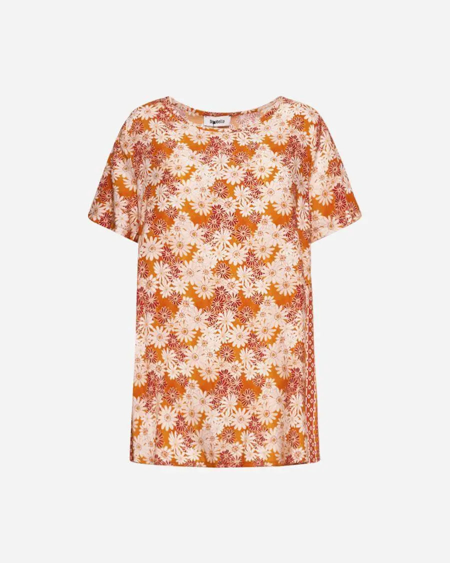 Maglia floreale ARANCIO DORABELLA