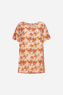 Maglia floreale ARANCIO DORABELLA