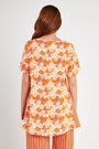 Maglia floreale ARANCIO DORABELLA