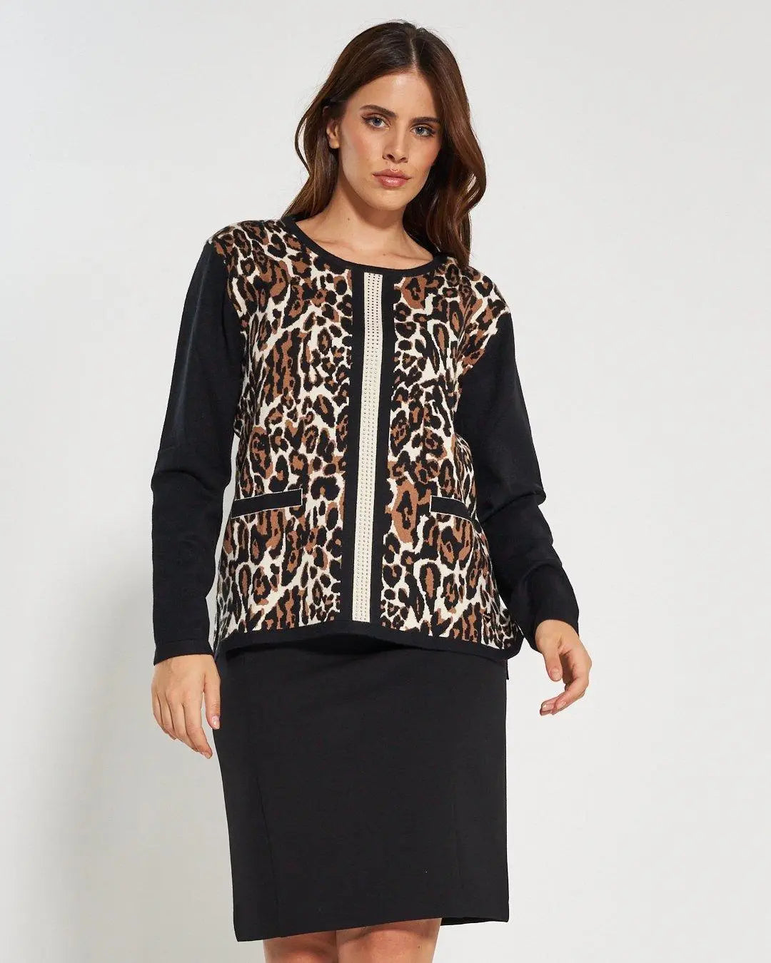 Maglia girocollo BLACK DORABELLA PIU' XXXL