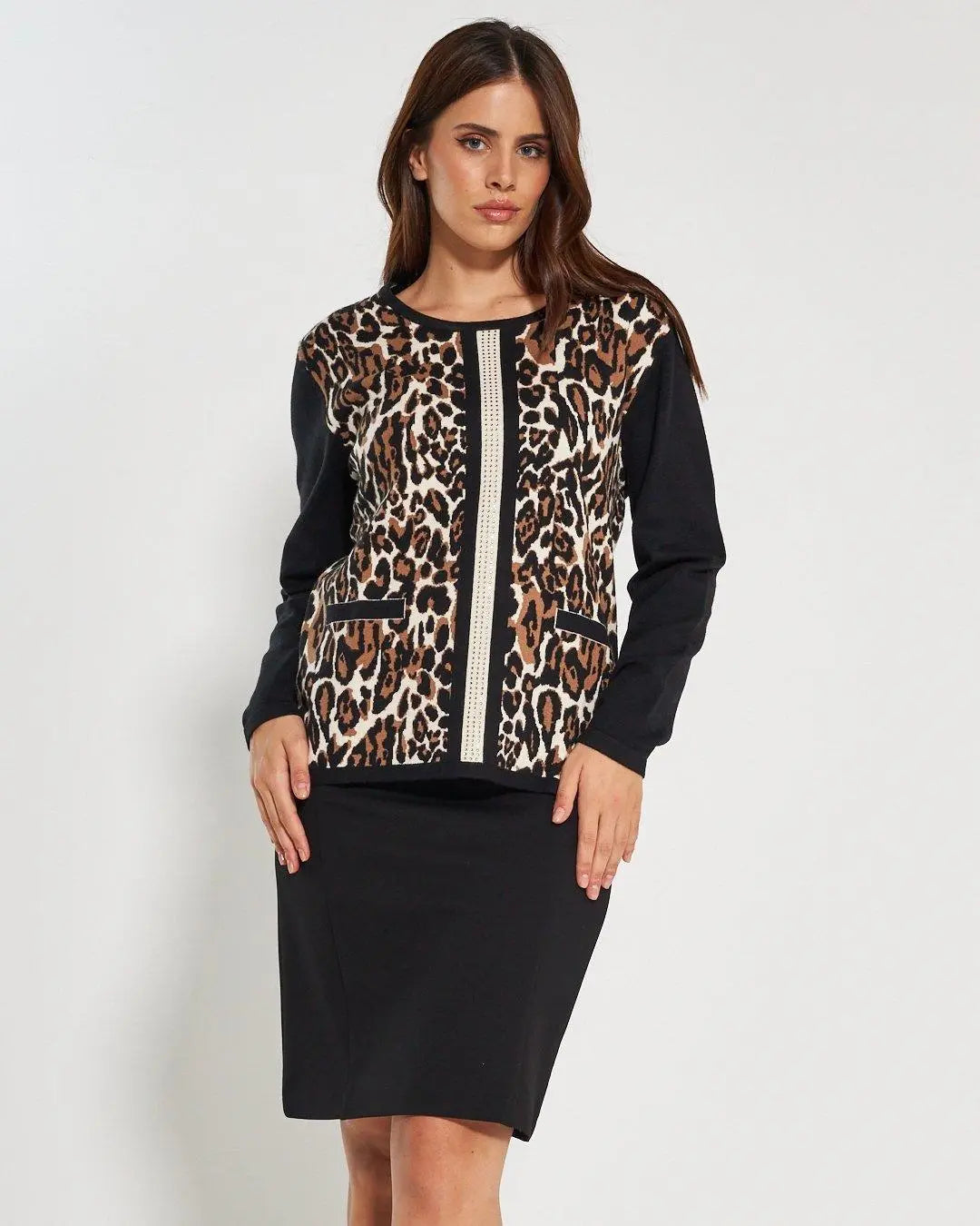 Maglia girocollo BLACK DORABELLA PIU'