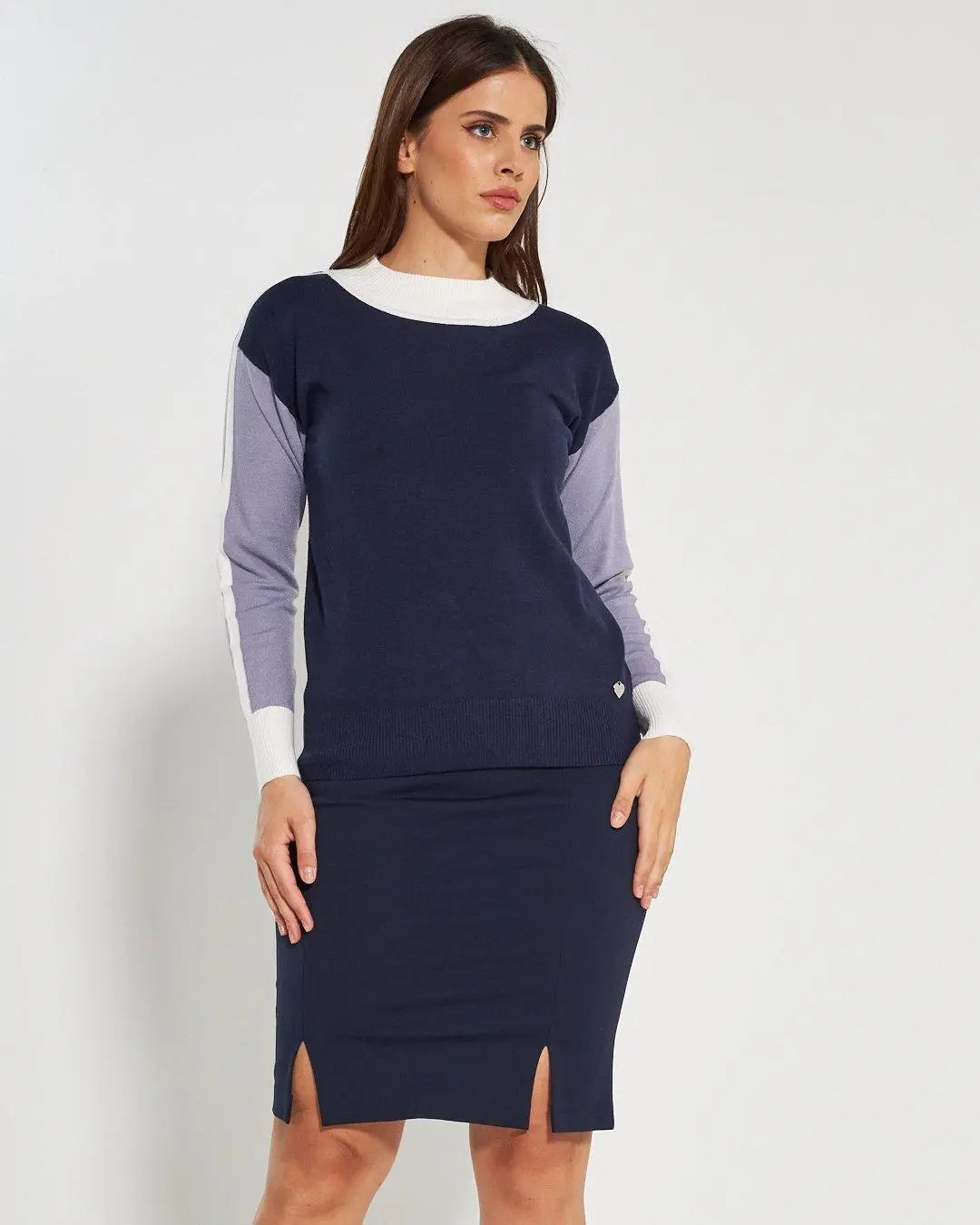 Maglia girocollo BLU DORABELLA