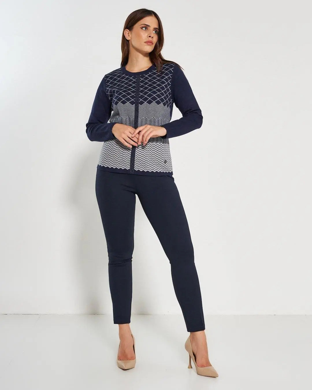 Maglia girocollo BLUE NAVY DORABELLA