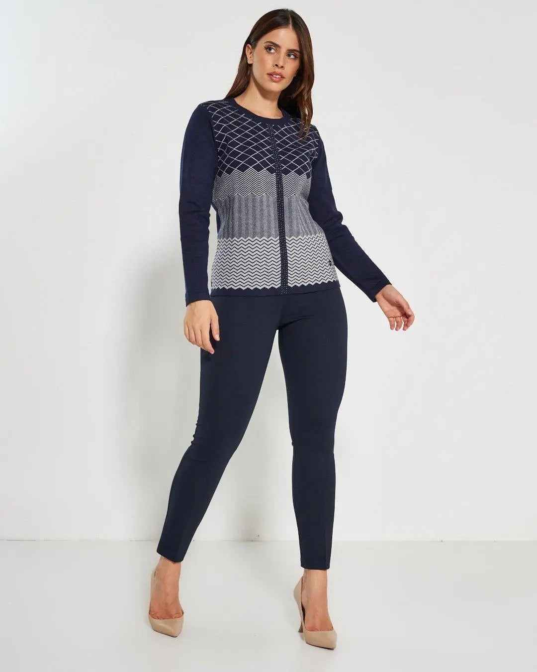 Maglia girocollo BLUE NAVY DORABELLA