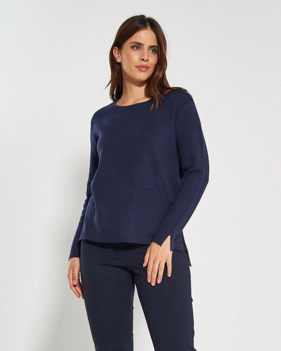 Maglia girocollo BLUE NAVY DORABELLA PIU' XXXL