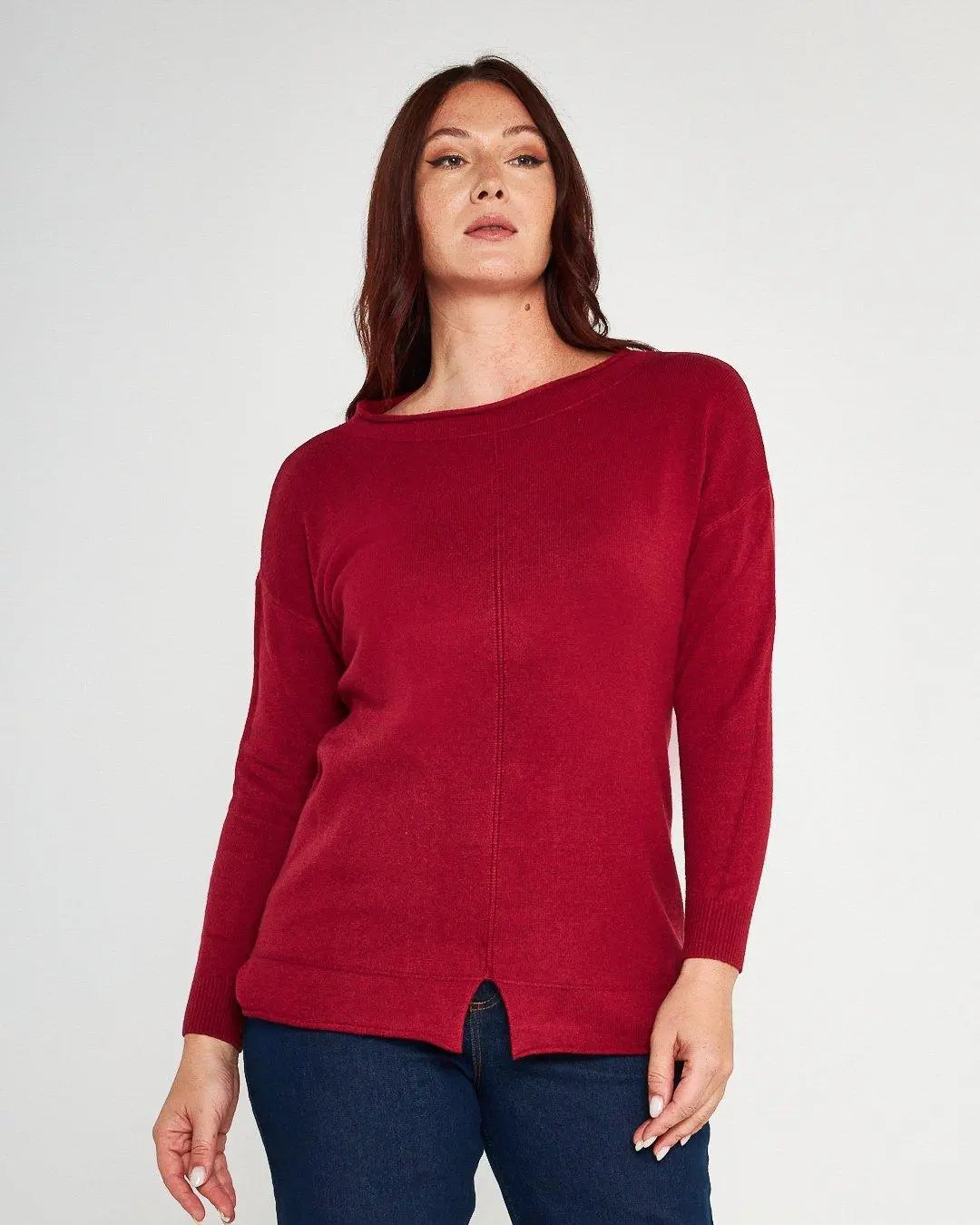 Maglia girocollo BORDEAUX DORABELLA PIU'