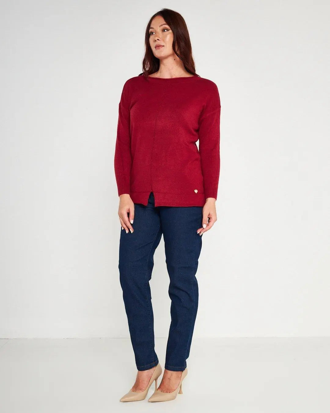 Maglia girocollo BORDEAUX DORABELLA PIU'