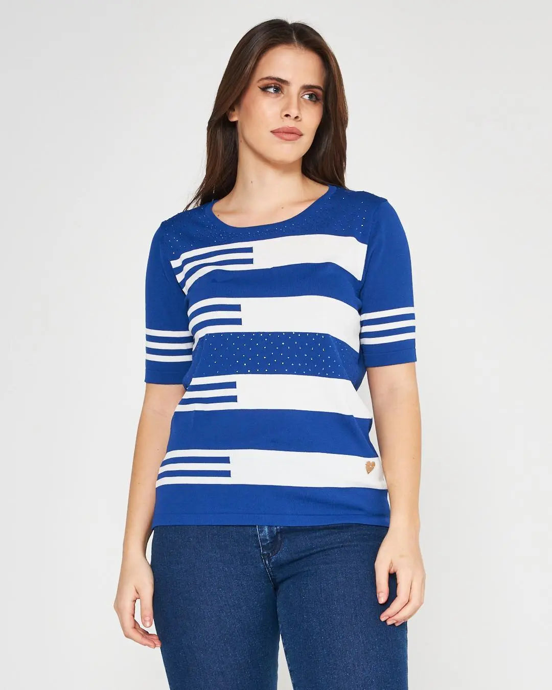 Maglia girocollo Blu DORABELLA XL